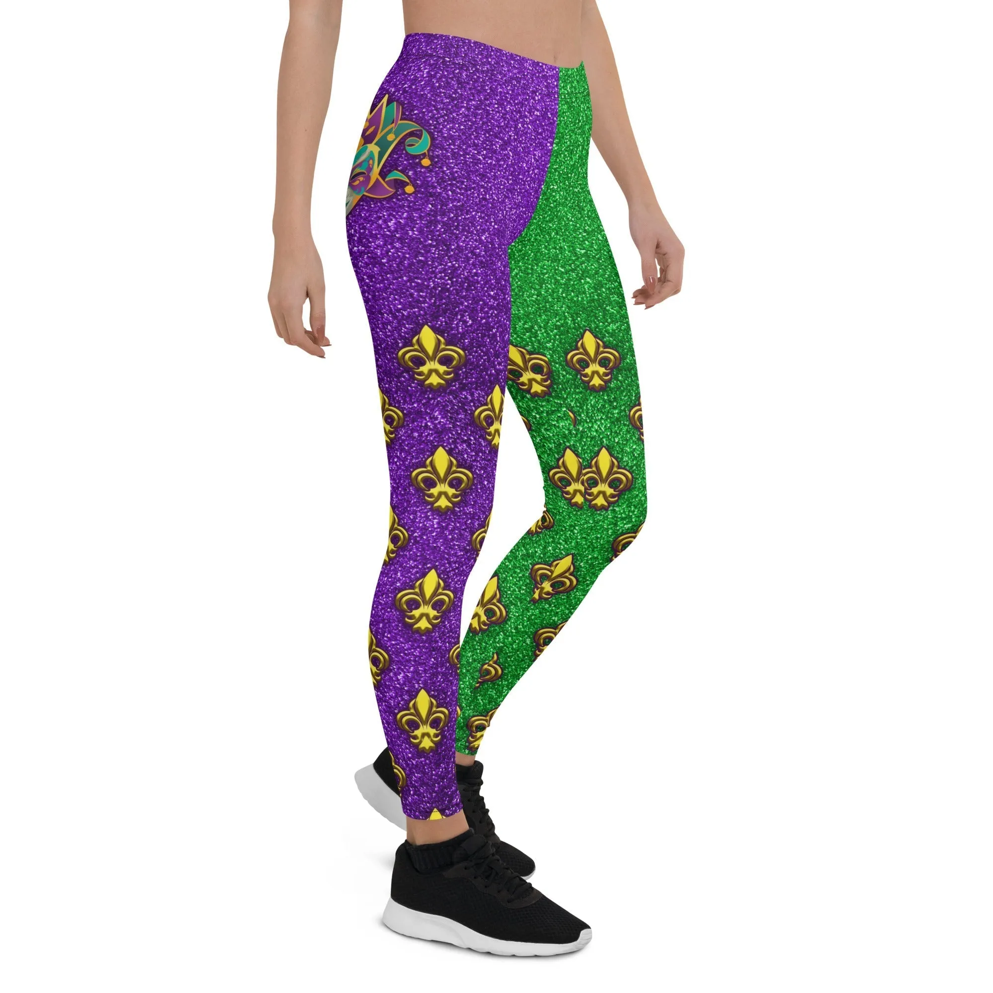 Mardi Gras Mask Leggings