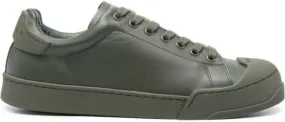 Marni logo-debossed leather sneakers Green