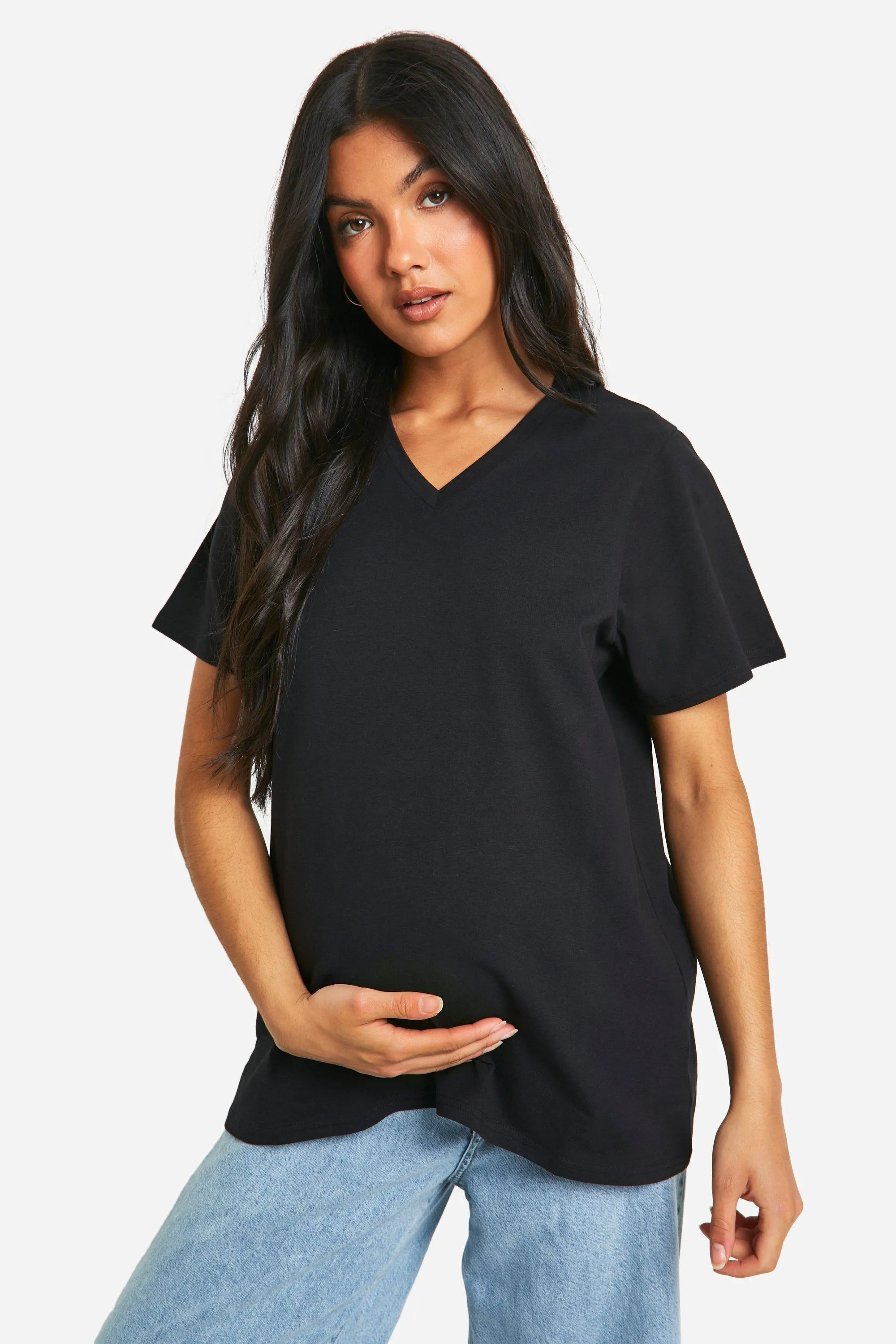 Maternity Basic V-neck T-shirt