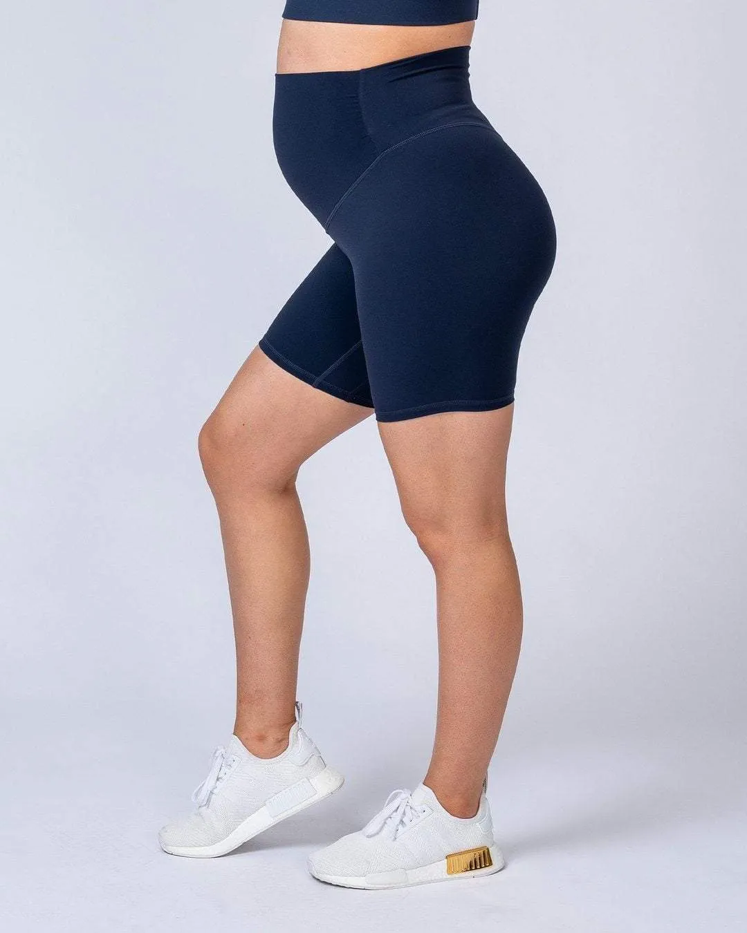 Maternity Bike Shorts - Navy