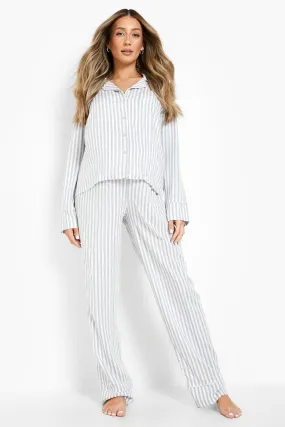 Maternity Cotton Stripe Pj Pants Set