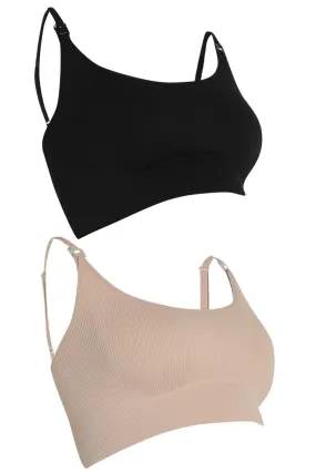 Maternity Longline Nursing Bra 2 Pack