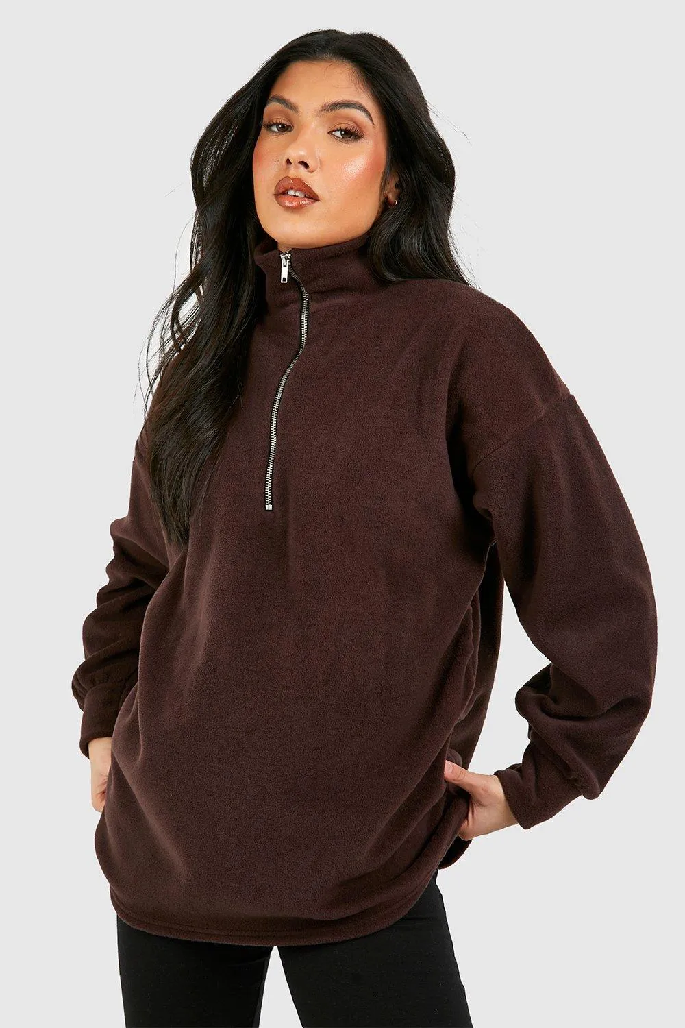 Maternity Quarter Zip Fleece