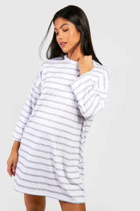 Maternity Stripe Slouchy Nightgown