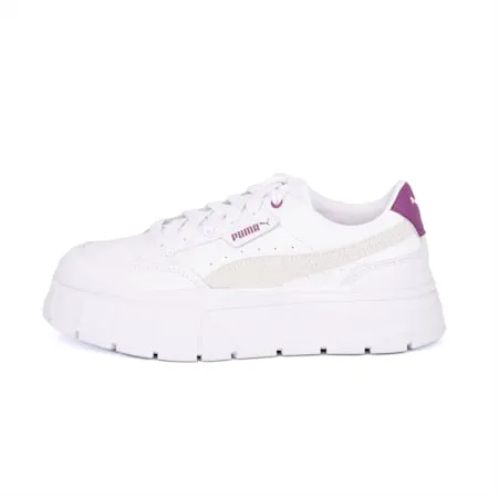 Mayze Stack Women's Sneakers | PUMA White-Crushed Berry | PUMA Shop All Puma | PUMA 