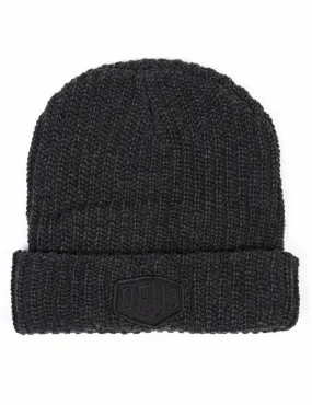 Melange Shield Logo Beanie Hat - Phantom