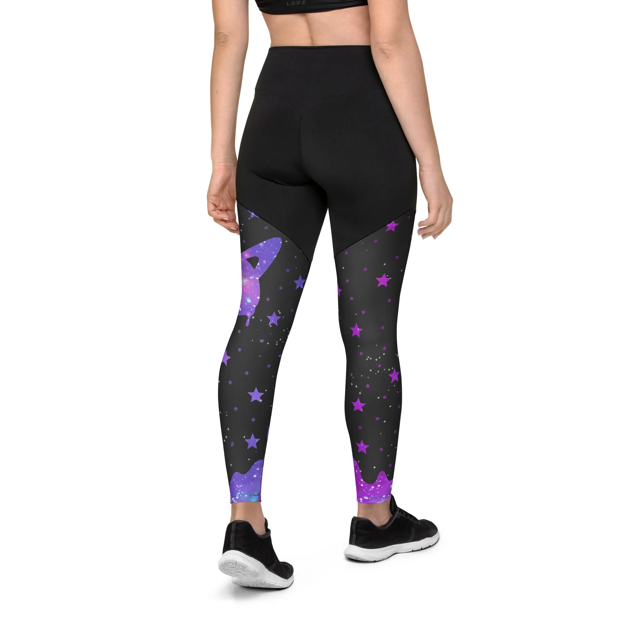 Melting Galaxy Compression Leggings