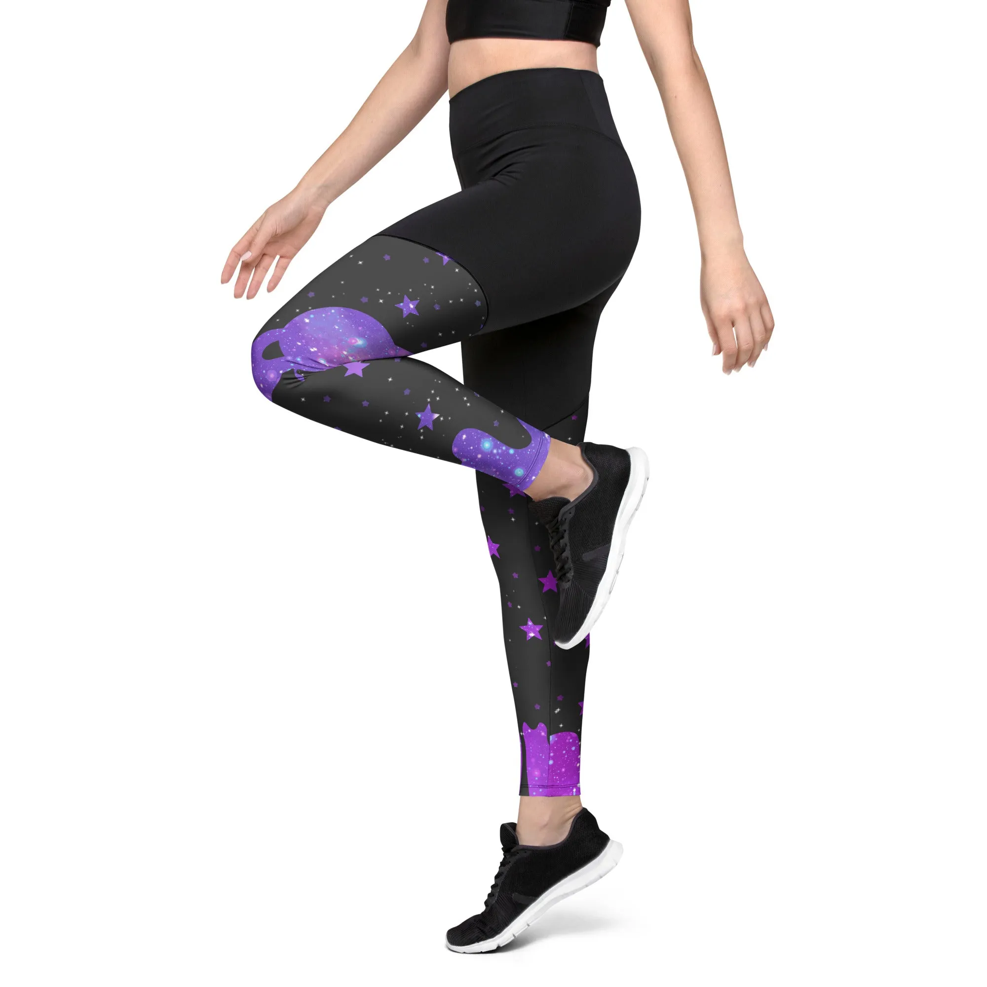 Melting Galaxy Compression Leggings