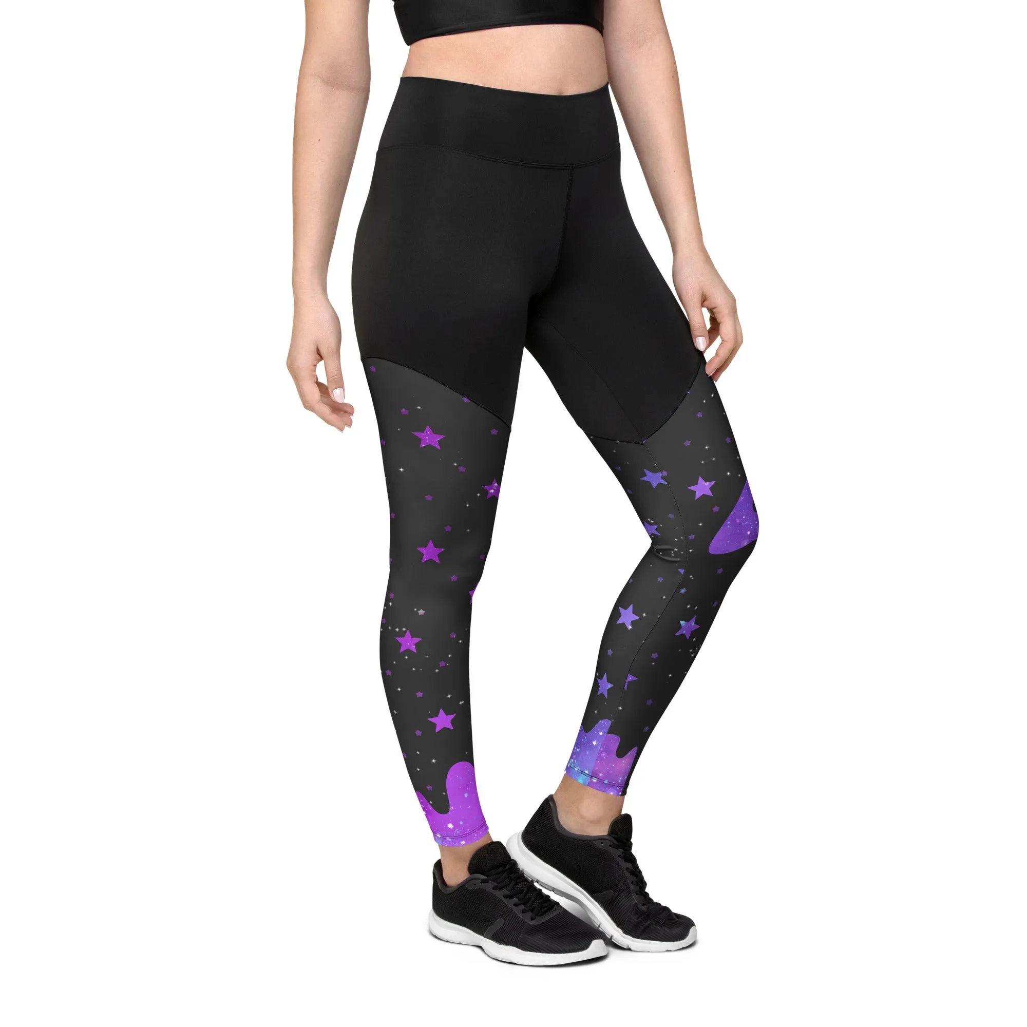 Melting Galaxy Compression Leggings