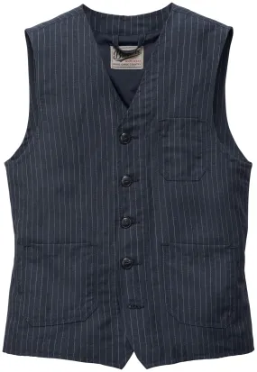 Men Roamer Vest 1937 striped, Blue | Manufactum