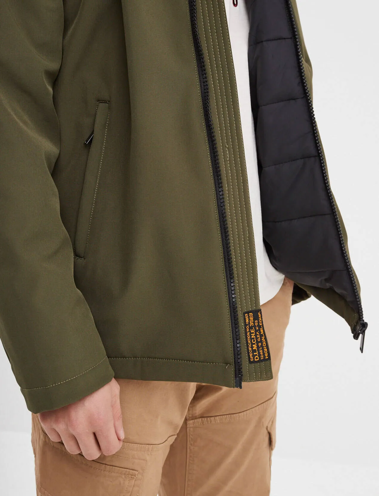 Men's khaki winter parka \103083\