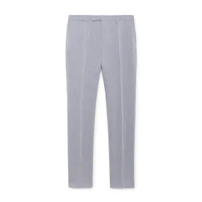 Men's Lightweight Cotton Stretch Trousers in Blue