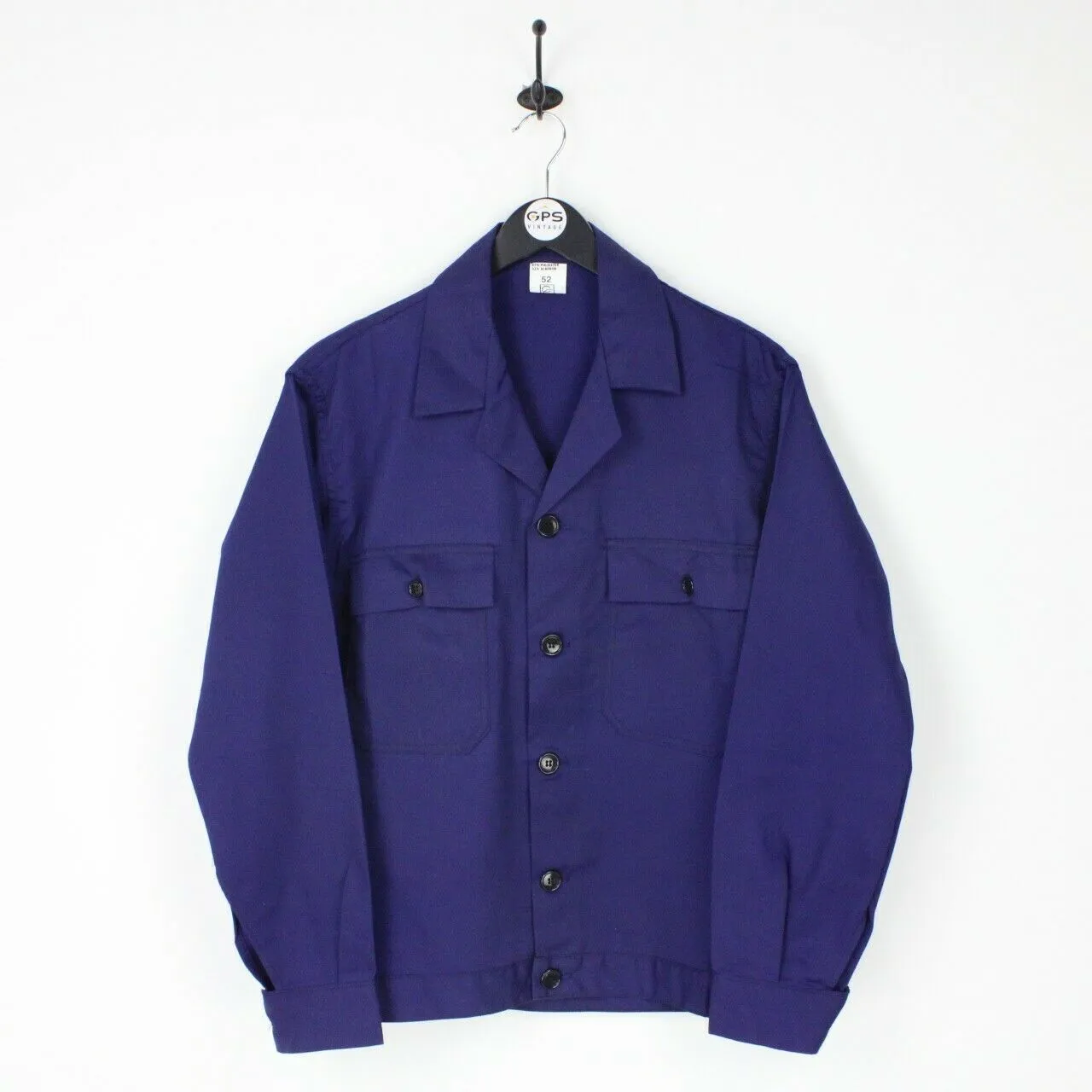 Mens Worker Chore Jacket Navy Blue | Medium