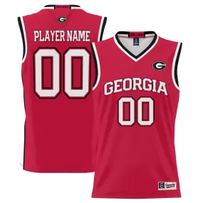 Men's GameDay Greats Red Georgia Bulldogs NIL Pick-A-Player Lightweight Basketball Jersey