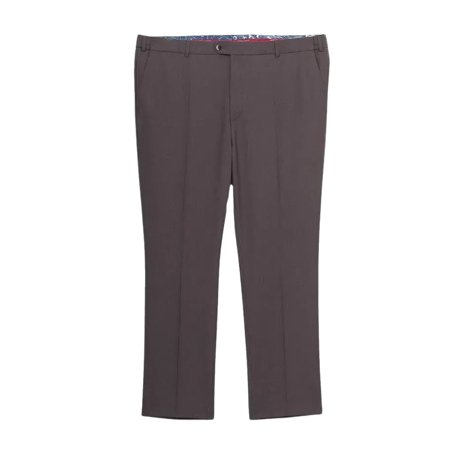 Meyer Oslo Soft Gabardine Trousers in Brown