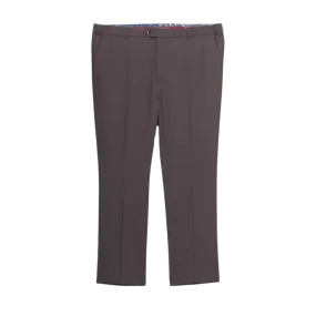 Meyer Oslo Soft Gabardine Trousers in Brown