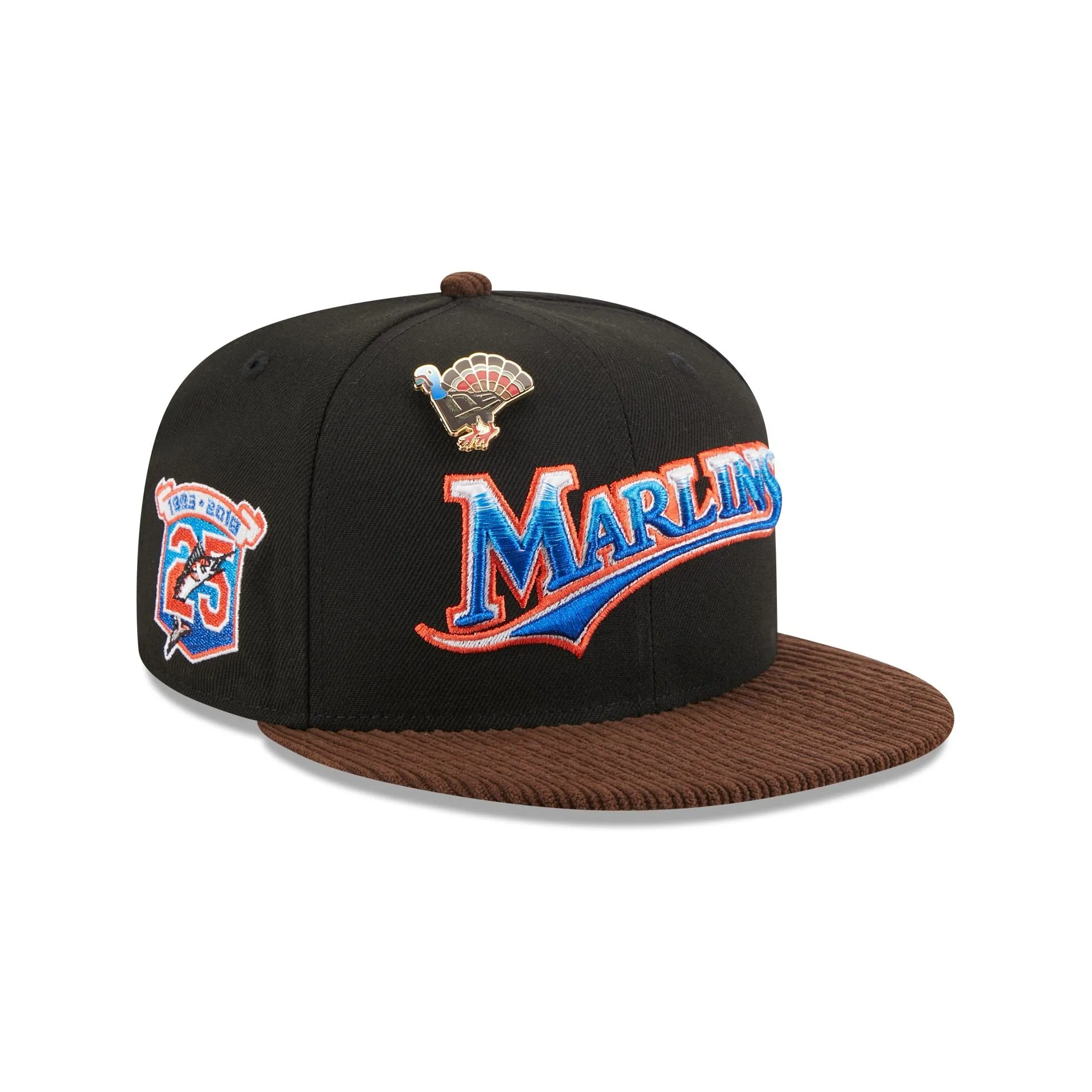 Miami Marlins Feathered Cord 59FIFTY Fitted Hat