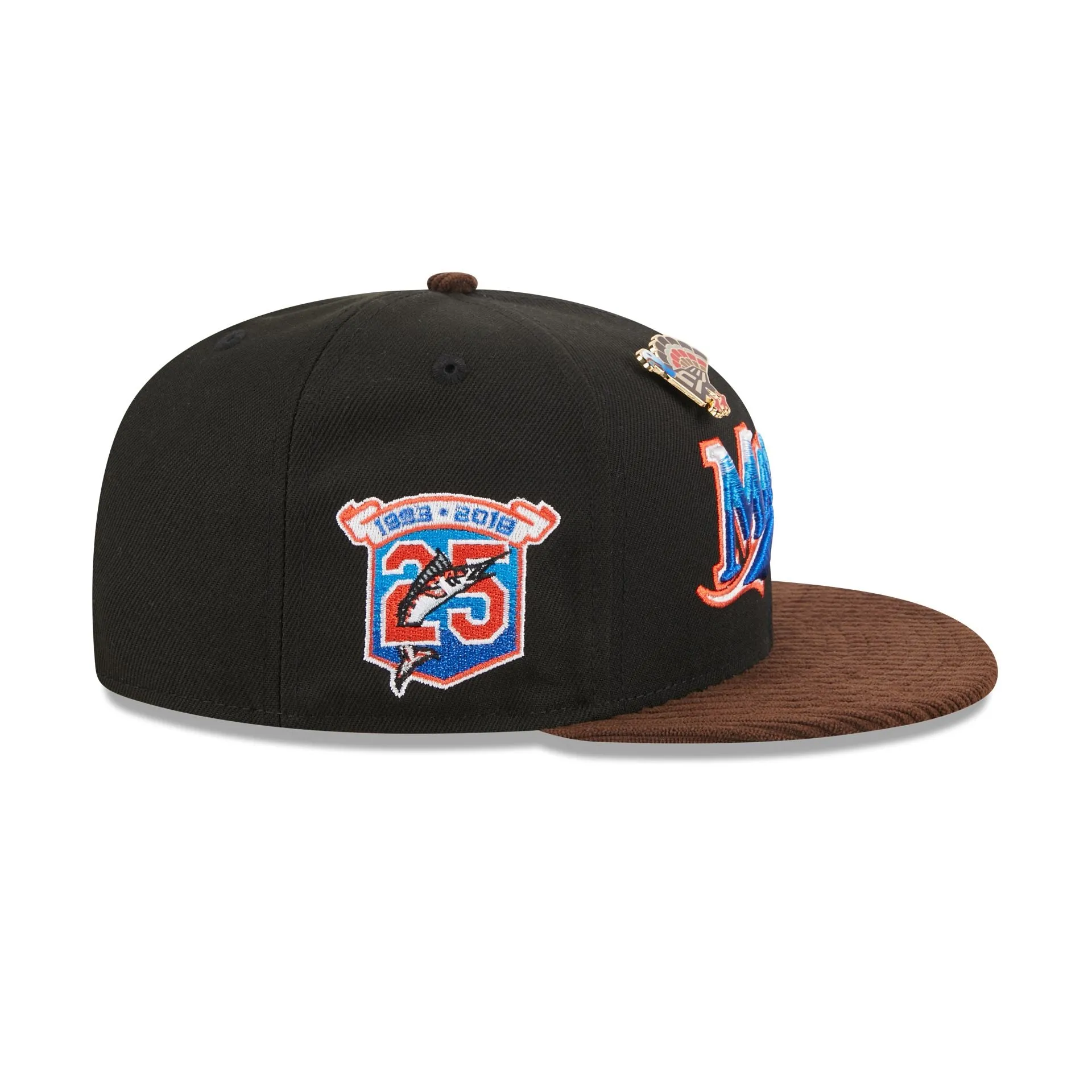 Miami Marlins Feathered Cord 59FIFTY Fitted Hat