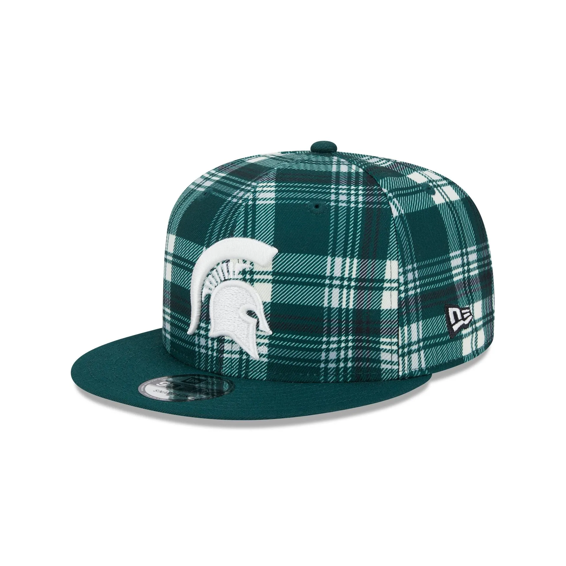 Michigan State Spartans Plaid 9FIFTY Snapback Hat