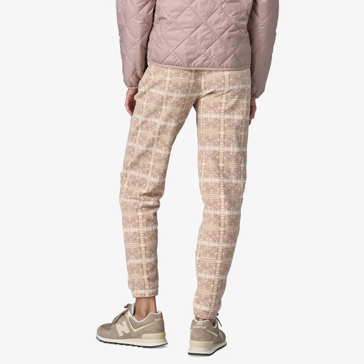 Micro D Fleece Joggers - Snow Beam/Natural