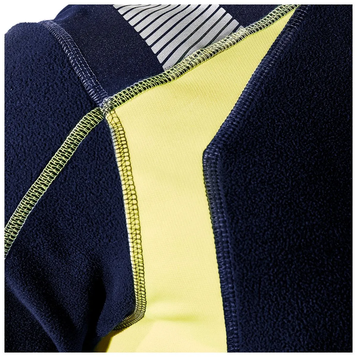 Micro Fleece Jacket 4993 Marine/High Vis Geel - Blåkläder