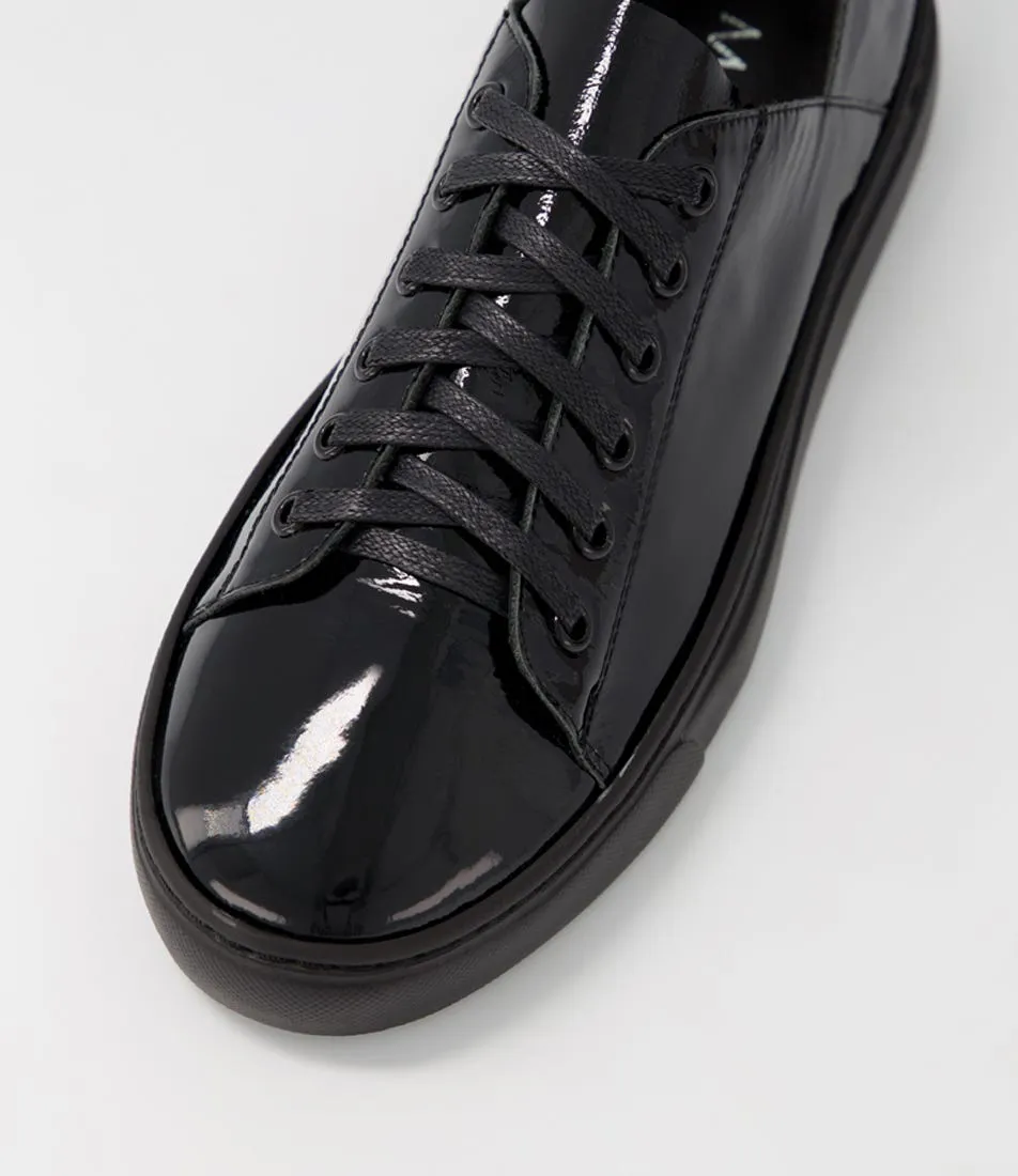 MIDAS Oskhar Black Patent Leather Sneakers