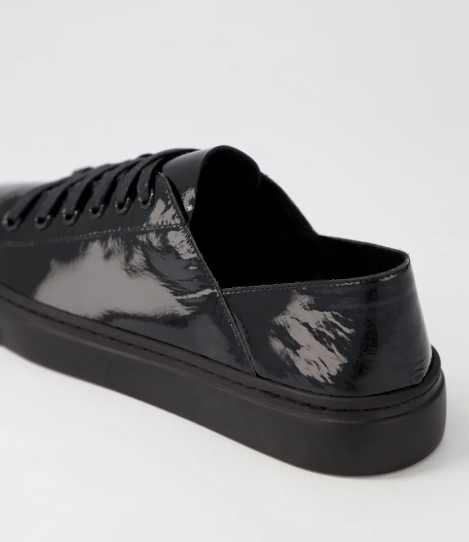 MIDAS Oskhar Black Patent Leather Sneakers