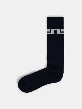 Mike Ski Wool Sock / JL Navy