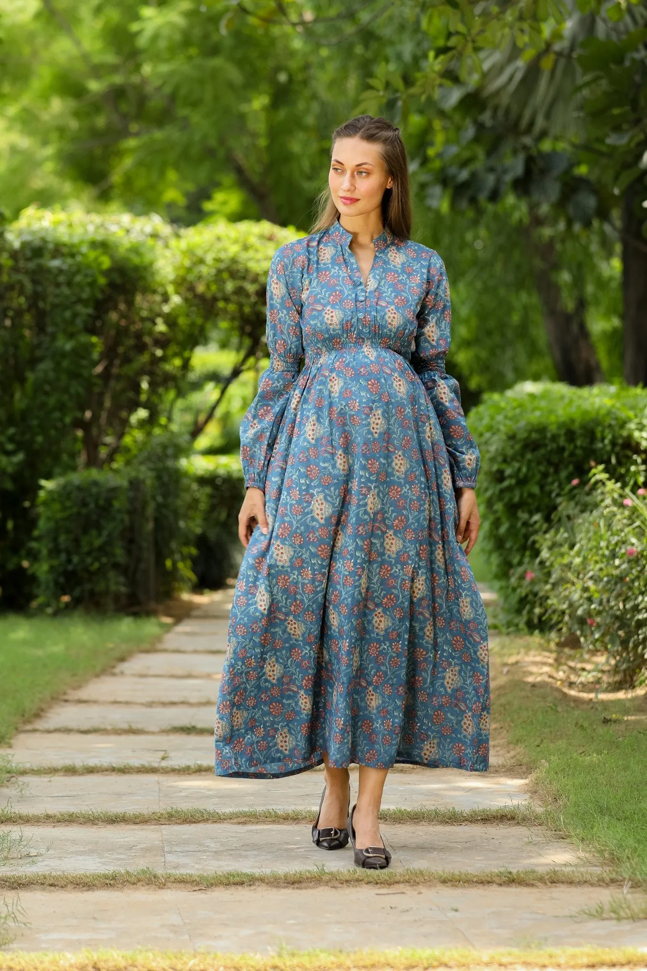 Moonlight Floral Maternity Dress