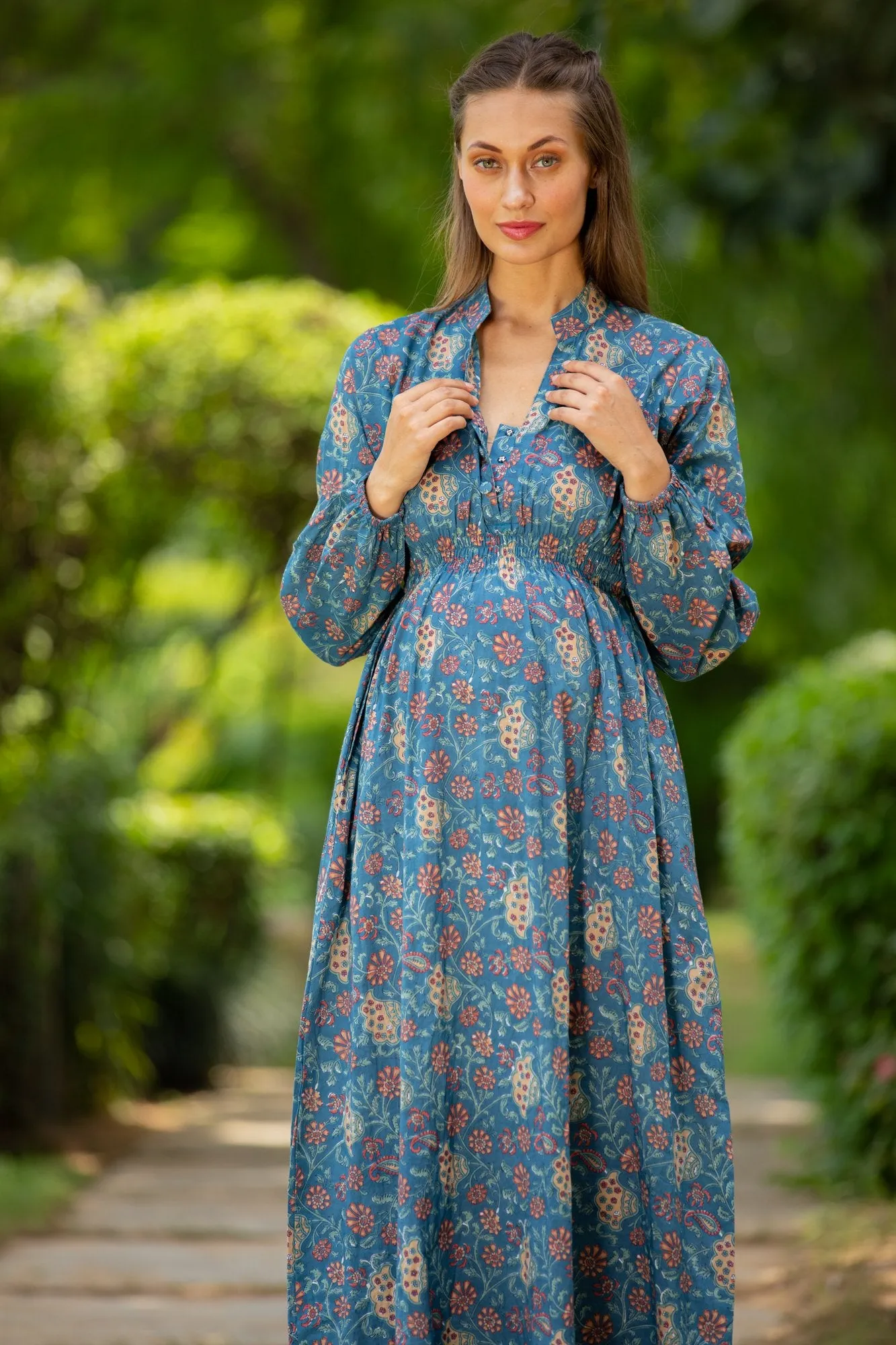 Moonlight Floral Maternity Dress