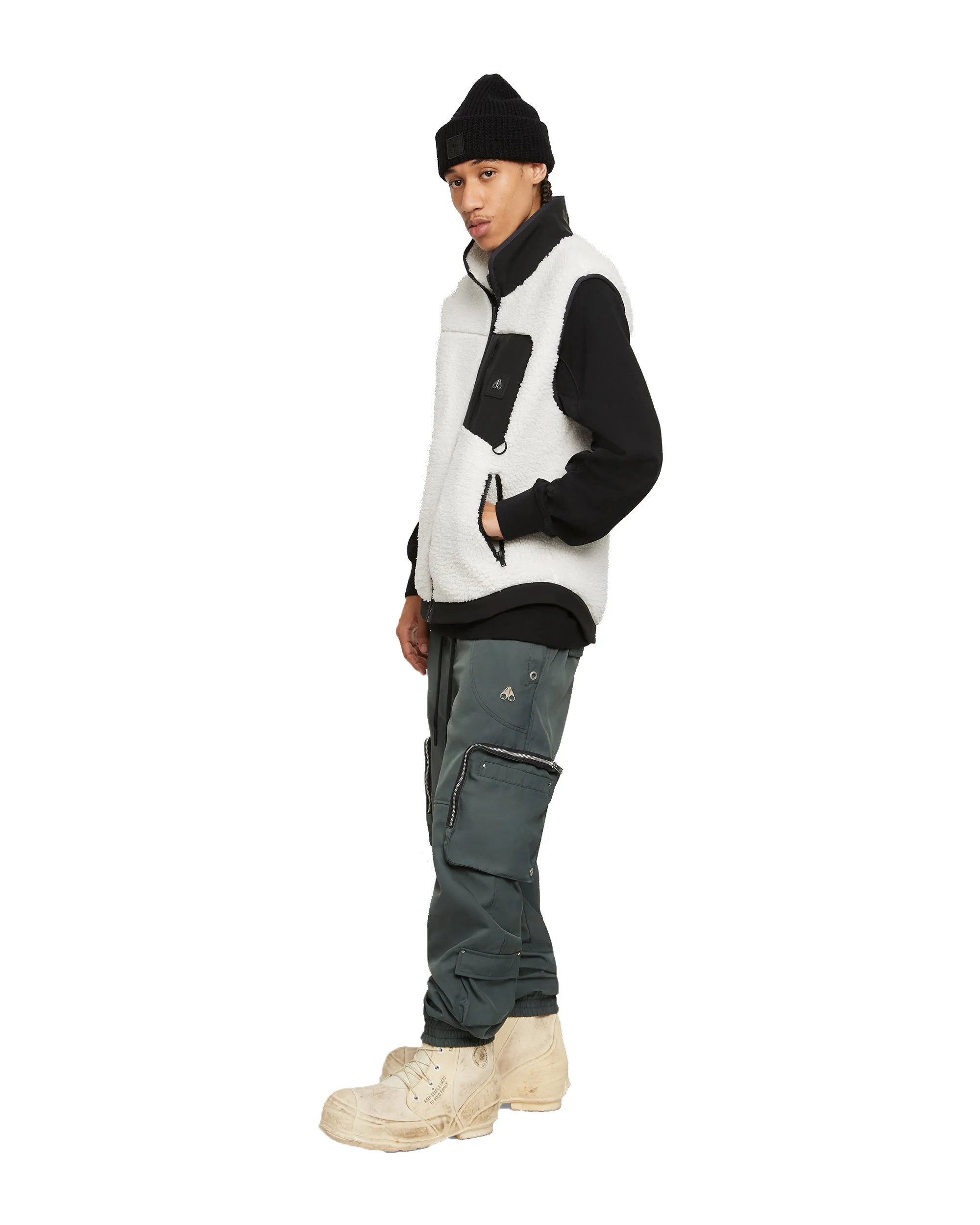 Moose Knuckles Saglek Vest Ivory Black