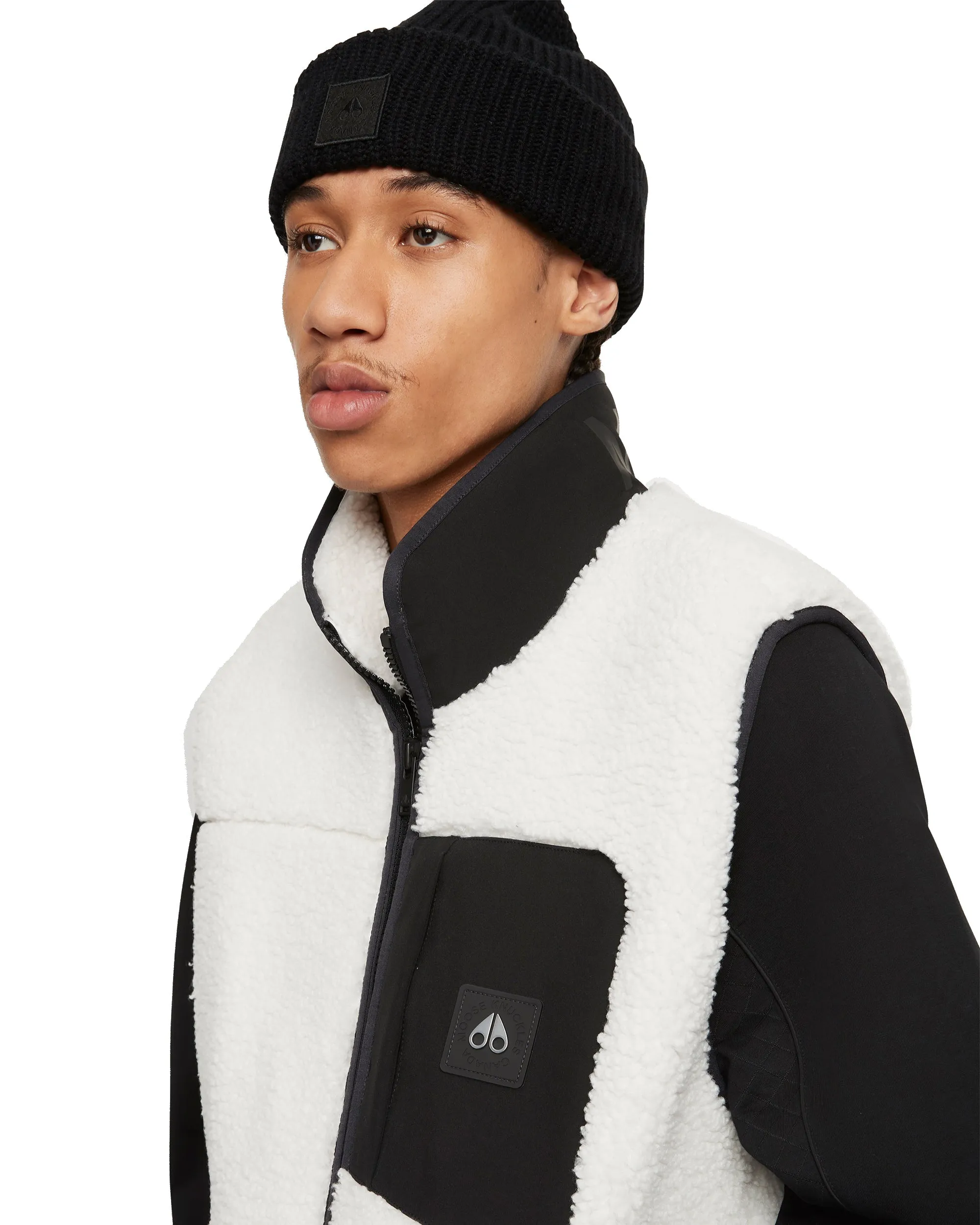 Moose Knuckles Saglek Vest Ivory Black