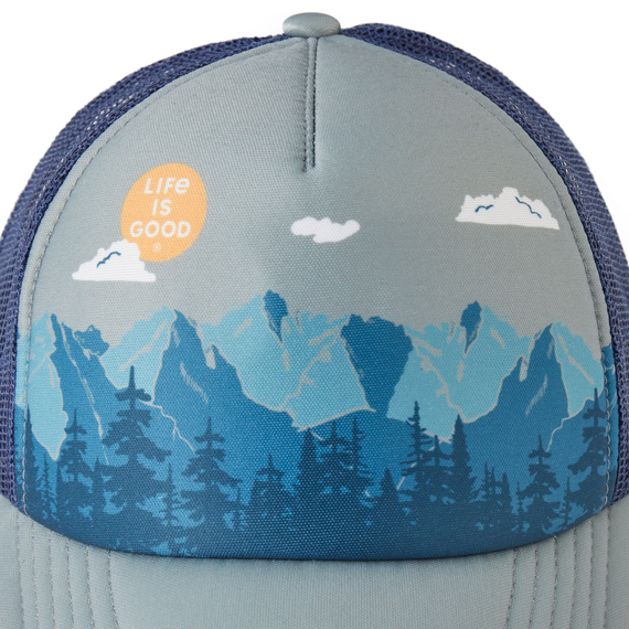 Mountain Forest Scene Trucker Hat