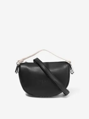 MSGM Girls Eco-Leather Shoulder Bag in Black