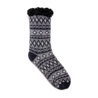 Muk Luks Cabin Mens 1 Pair Slipper Socks