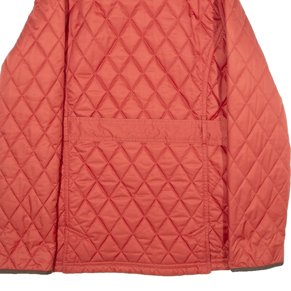 MUSTO Belted Womens Quilted Jacket Orange UK 12