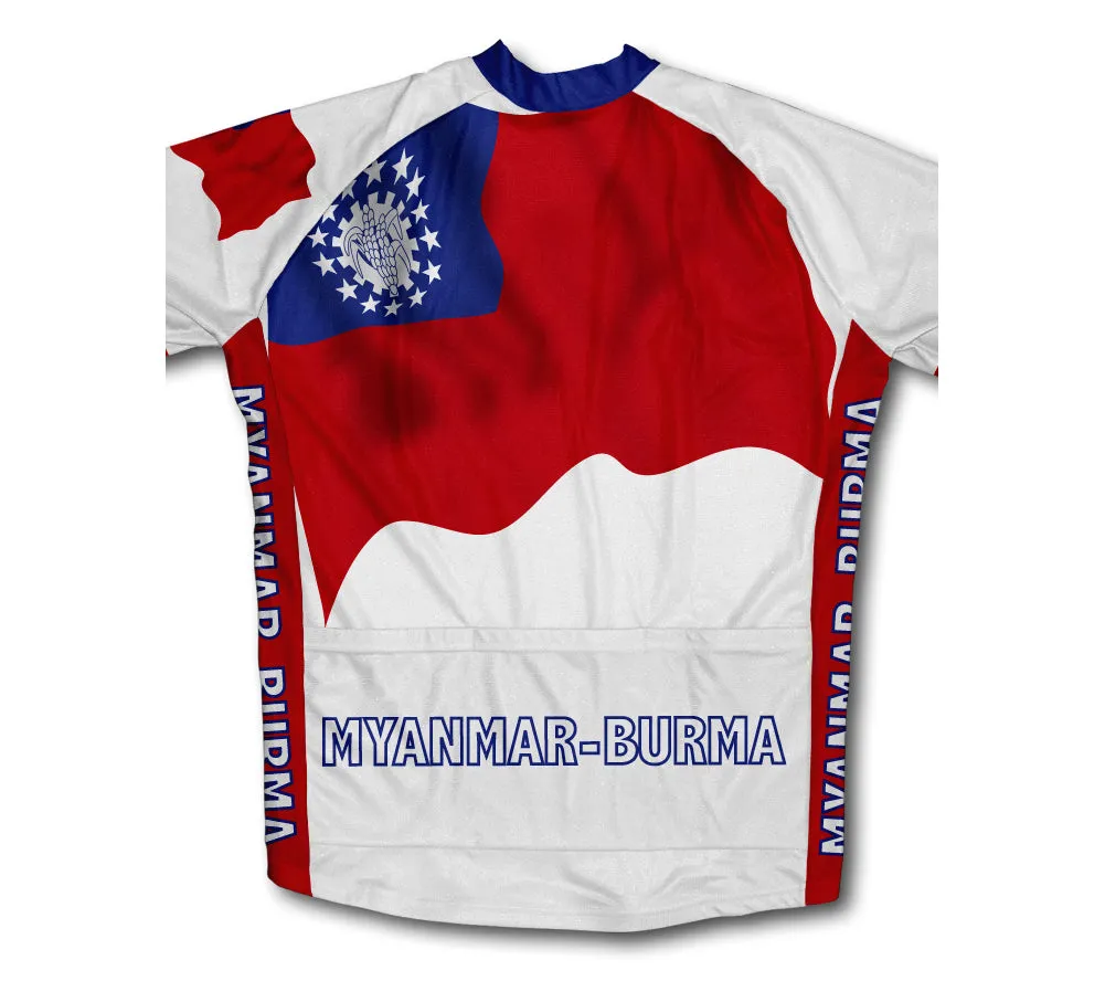 Myanmar-Burma Flag Winter Thermal Cycling Jersey