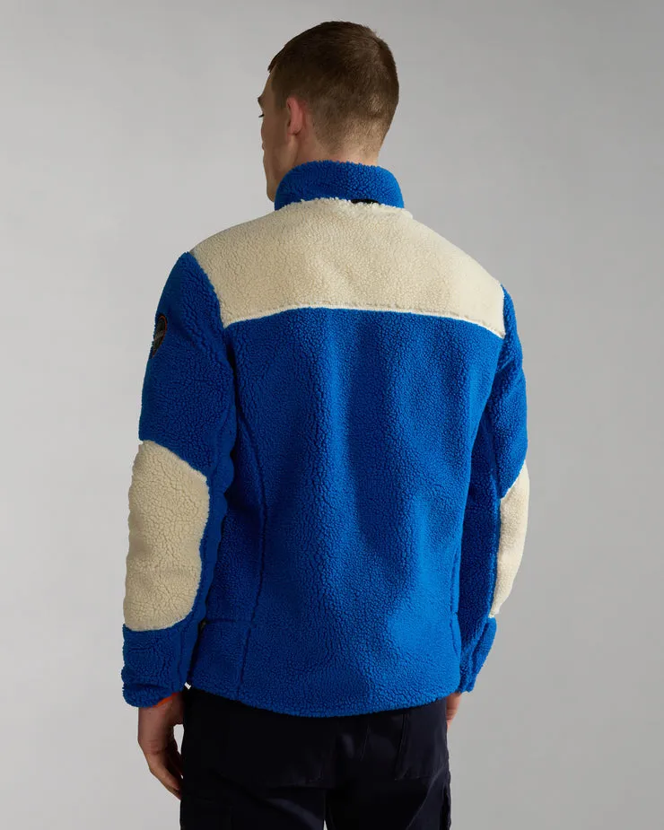 Napapijri Yupik Full Zip Fleece - Bright Blue