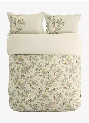 National Trust by Sanderson Lophura 100% Cotton Percale 180 Thread Count Duvet Cover Set | Kaleidoscope