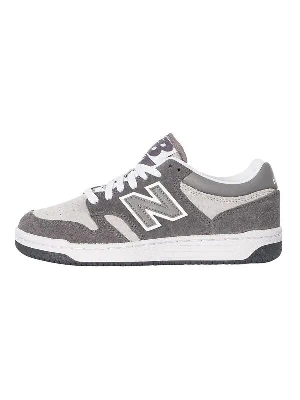 New Balance 480 Suede Trainers - Castlerock/Shadow Grey/Raincloud