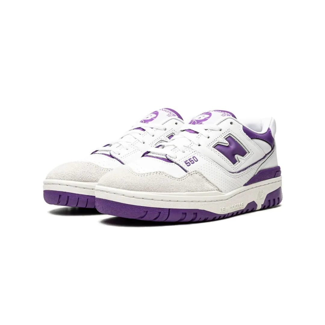 New Balance 550 White Purple