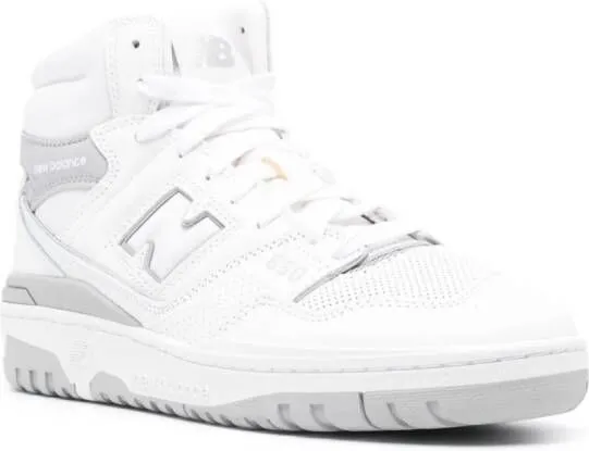 New Balance 650 high-top leather sneakers White