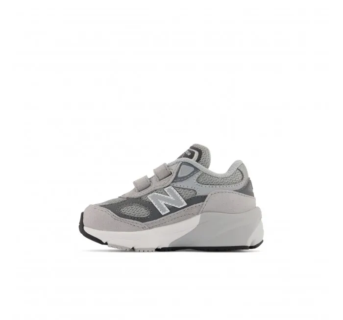 New Balance Infant 990v6 Hook & Loop Grey