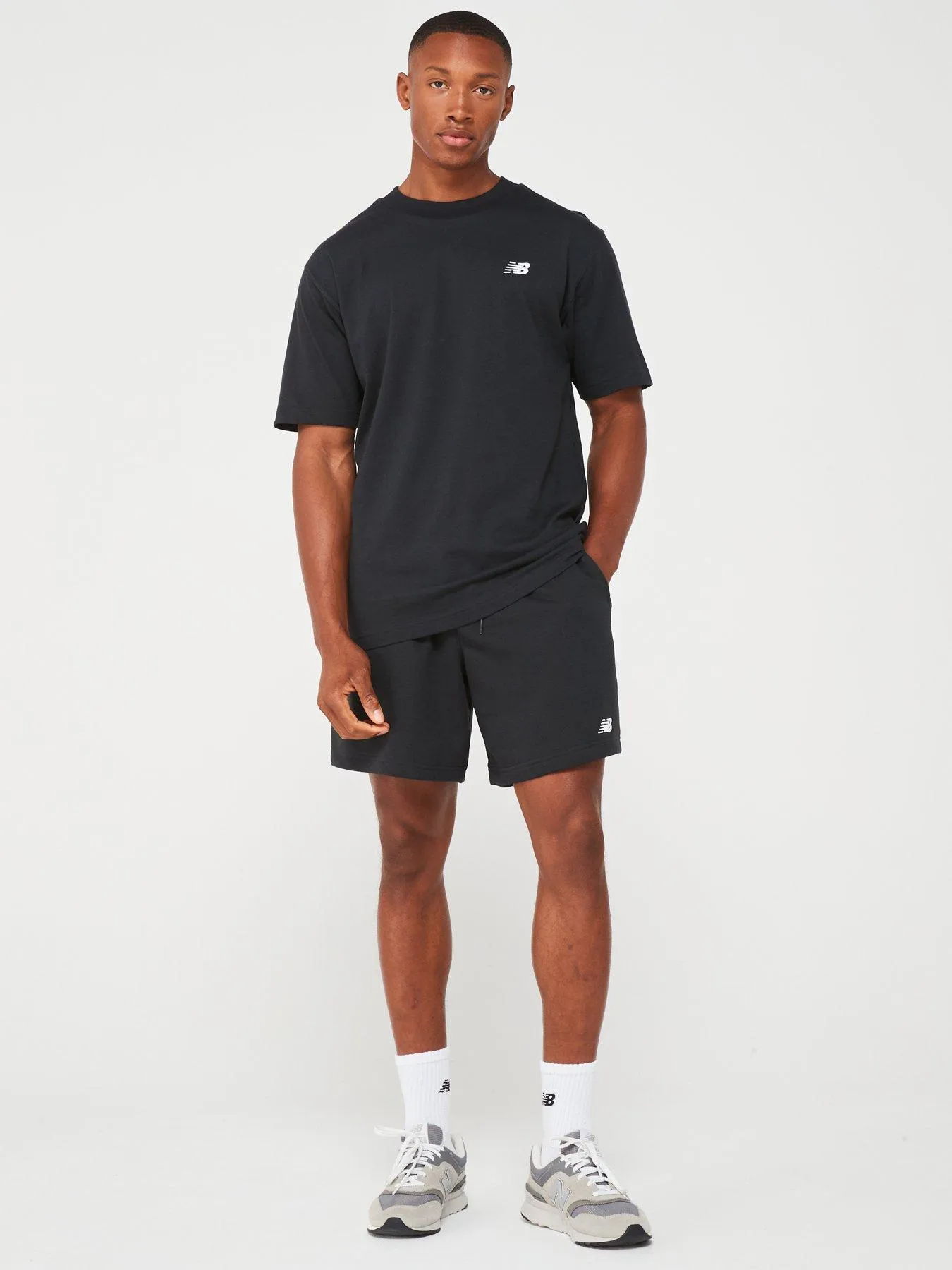 New Balance Mens Small Logo T-Shirt - Black