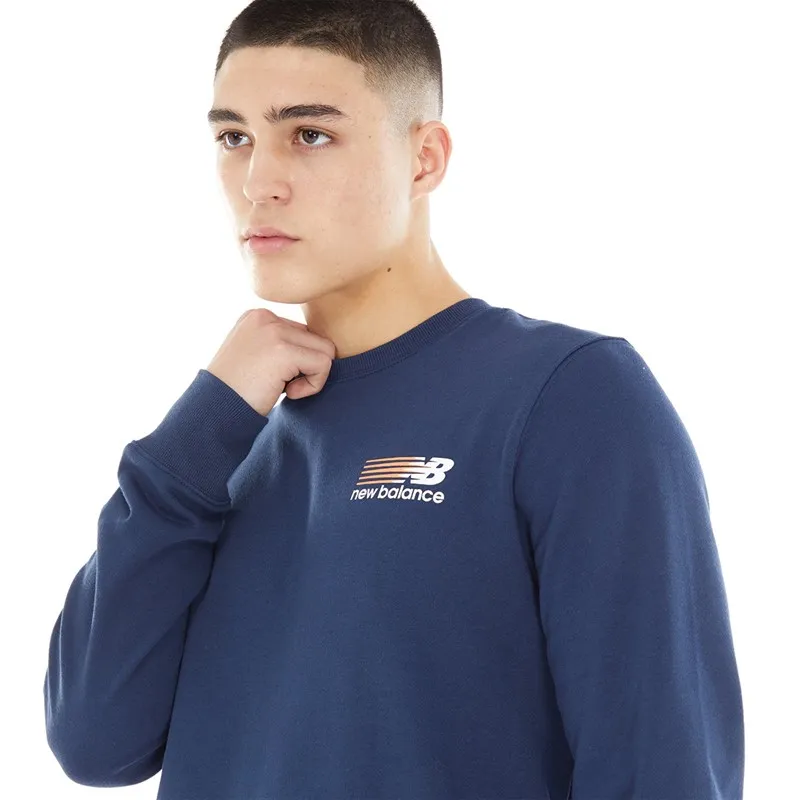 New Balance Mens Sport Core Sweatshirt Natural Indigo