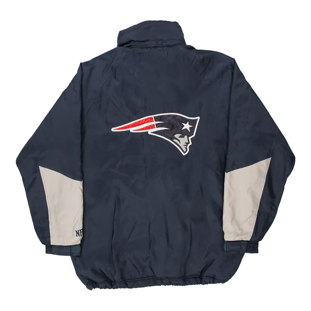 New England Patriots Nfl Jacket - Medium Navy Polyester Blend