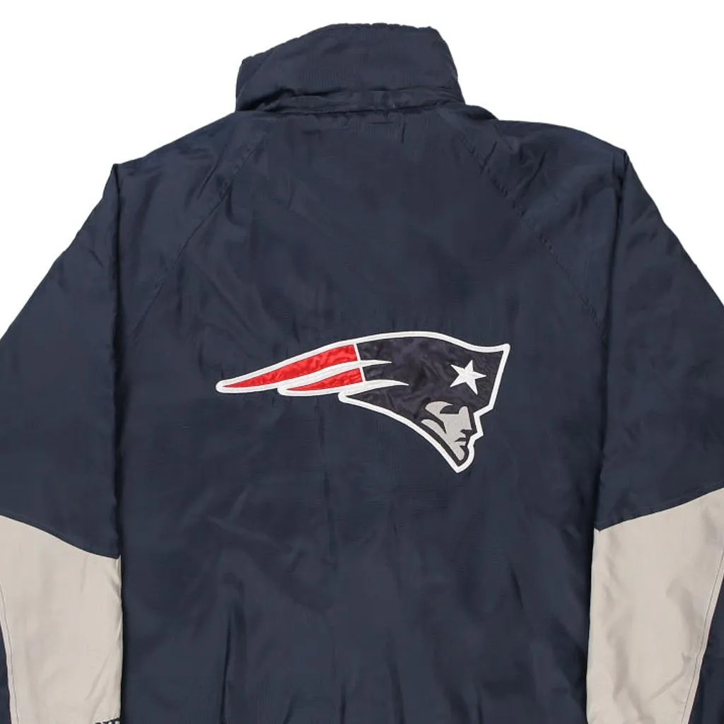 New England Patriots Nfl Jacket - Medium Navy Polyester Blend