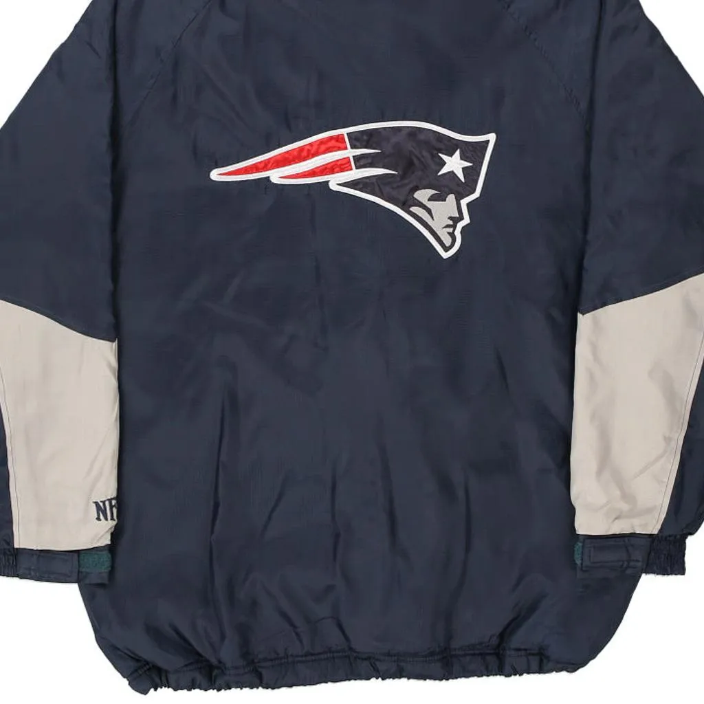 New England Patriots Nfl Jacket - Medium Navy Polyester Blend