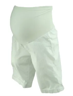 *New* White A Pea in the Pod Maternity Full Panel Maternity Shorts (Size X-Small)