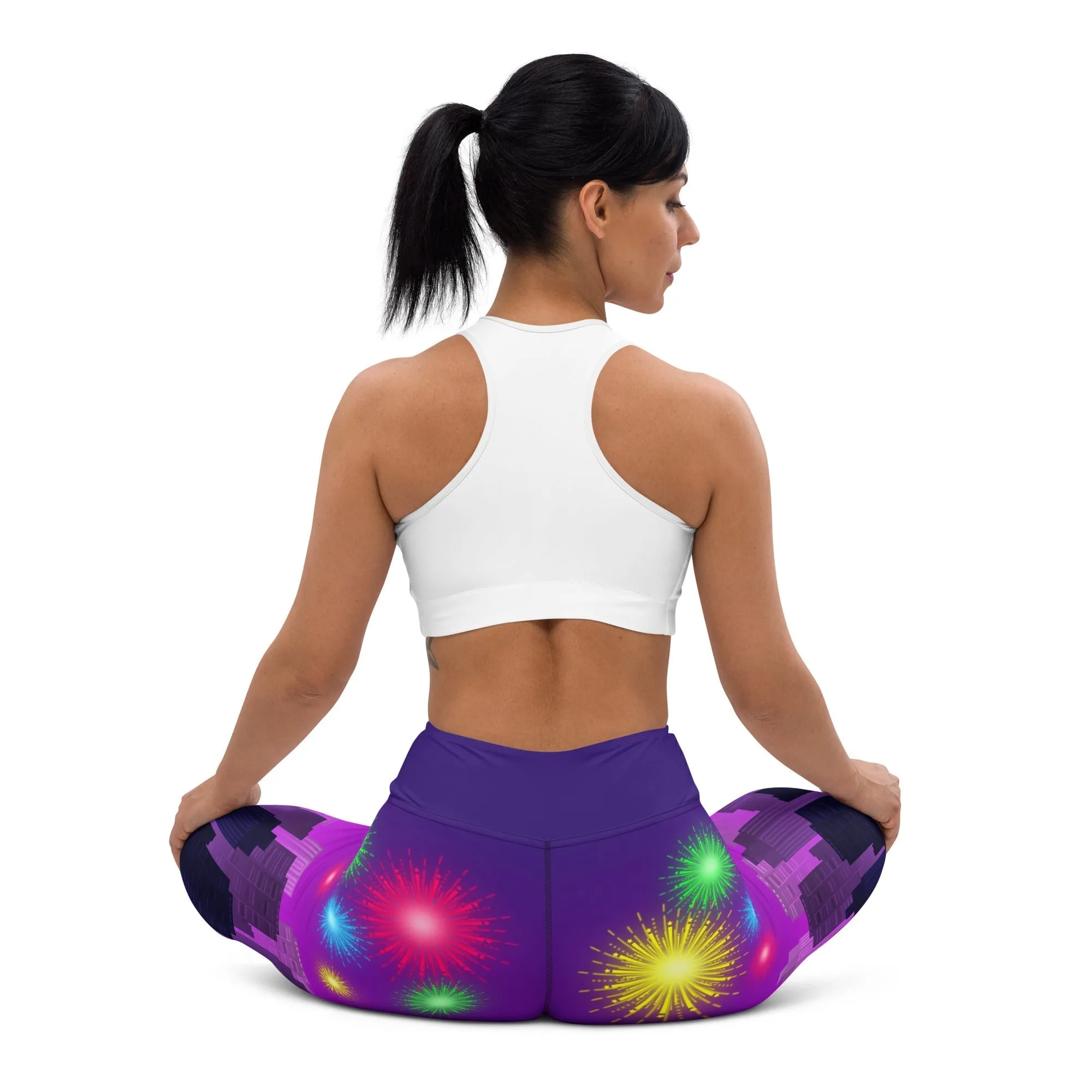 New Year City Yoga Leggings